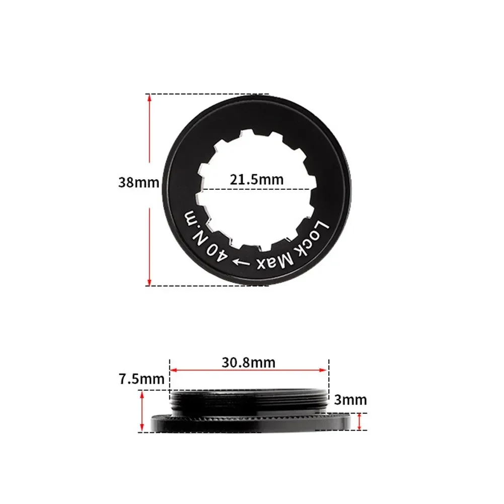 Bike Bicycle Centerlock Disc Brake Lockring 38x7.5mm For-Shimano Deore XTR XT SLX Cycling Lock-Ring bicycle Accessories