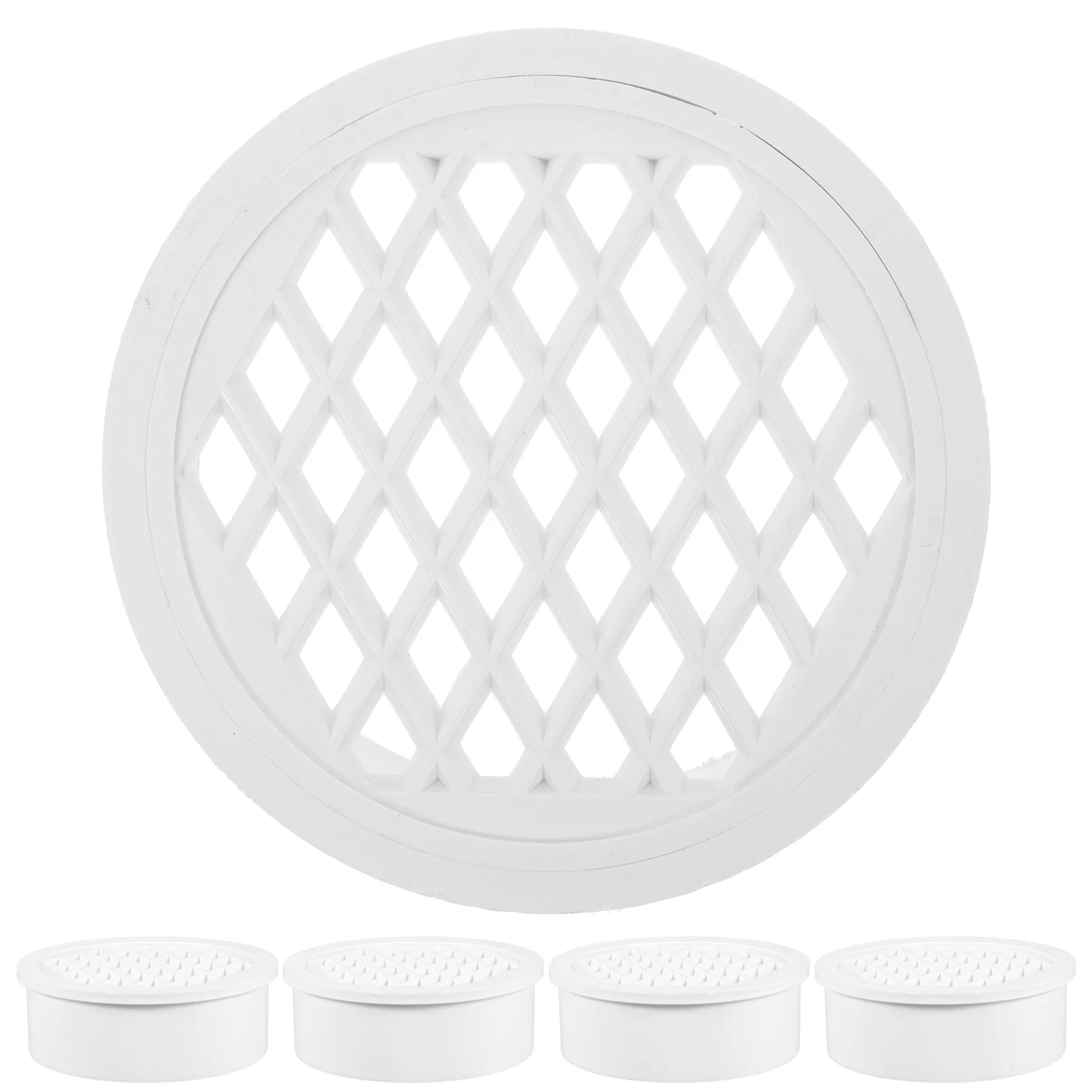 

6pcs Floor Cover Insert Plastic Sewer Anti-Blocking Filter For Balcony Bathroom Outdoor Drainage Drain Grate Covers Pipe Drain