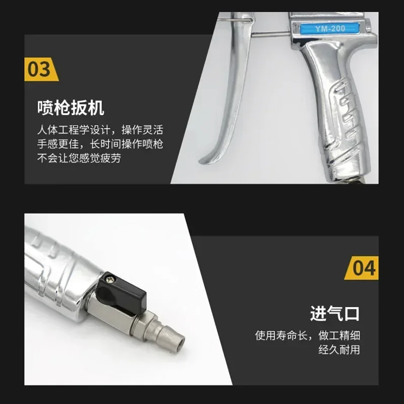 Real stone paint spray gun crack resistant mortar fireproof coating stainless steel spray machine exterior wall spray gun