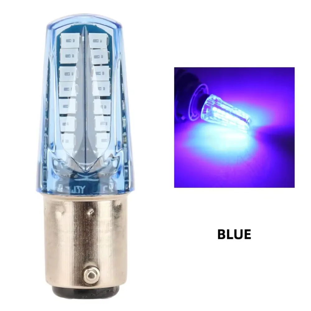 

1/2/4Pcs Flashing Warning Reversing Motorcycle Led Lights 2835 LED 1157 Socket Brake Light Stop Lamp Strobe Headlight Bulbs