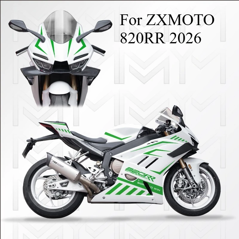 

For ZXMOTO 820RR 2026 Custom Racing Graphics Decal Kit – Full Body Vinyl Wrap Sticker Set Motorbike Racing Livery Decoration