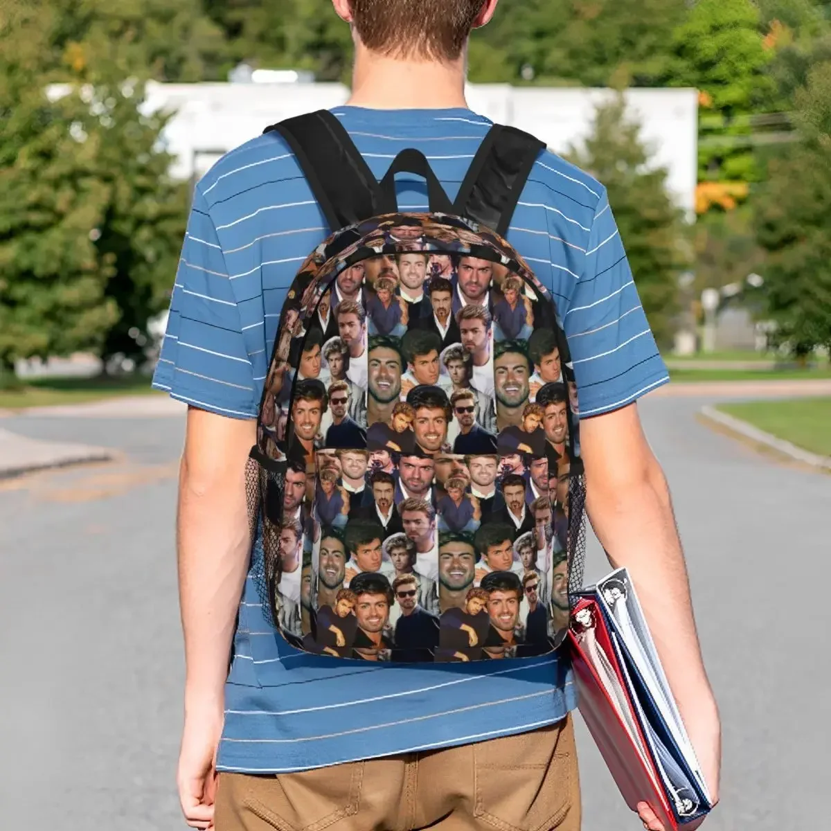 Рюкзак Джорджа Майкла, студенческая сумка для книг для мальчиков и девочек, детская школьная сумка, компьютерные сумки на плечо для мужчин и женщин