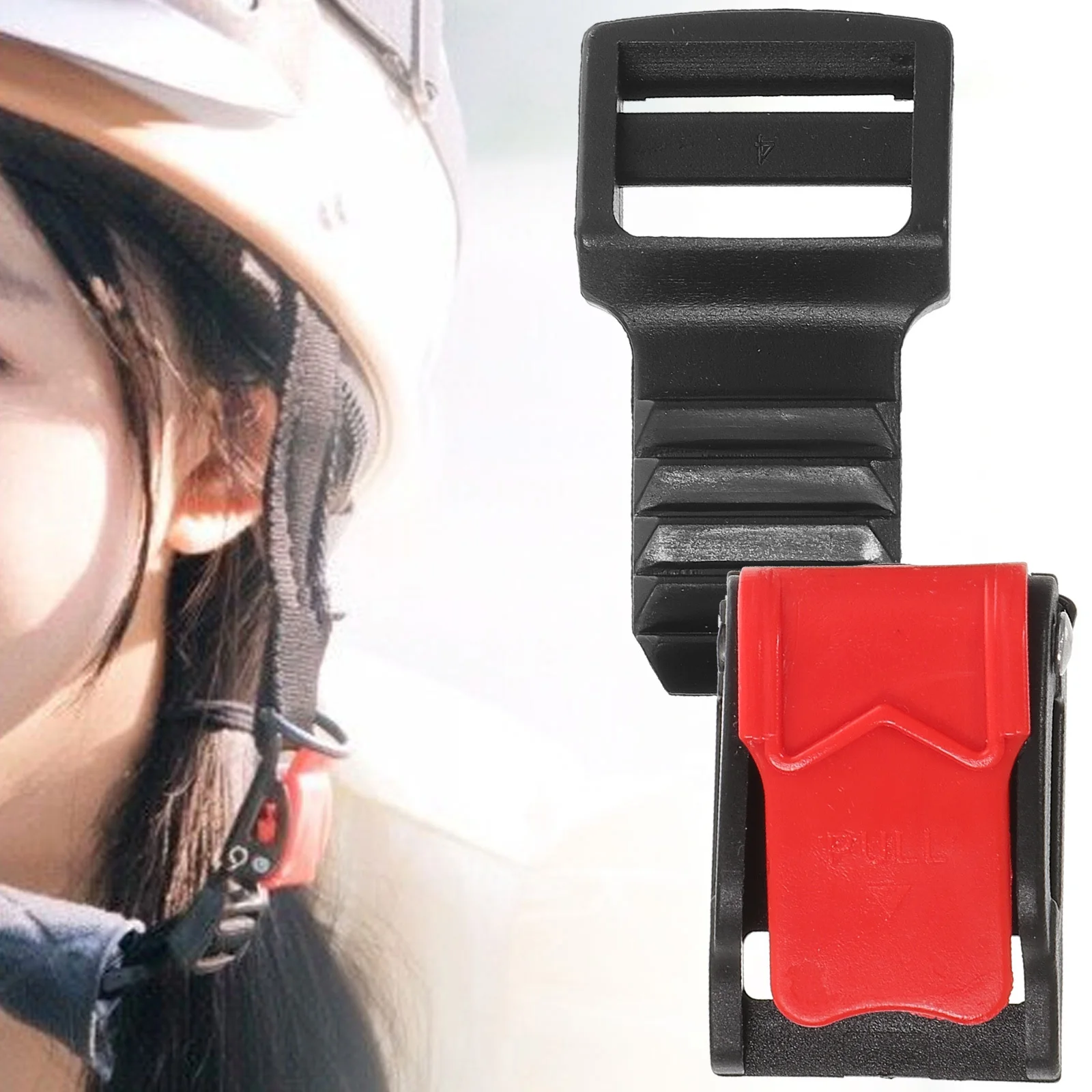 

10Pcs Safety Buckles ABS Iron Durable Quick Release Replacement Chip Straps Motorcycle Accessories Chin Strap Repair Kit