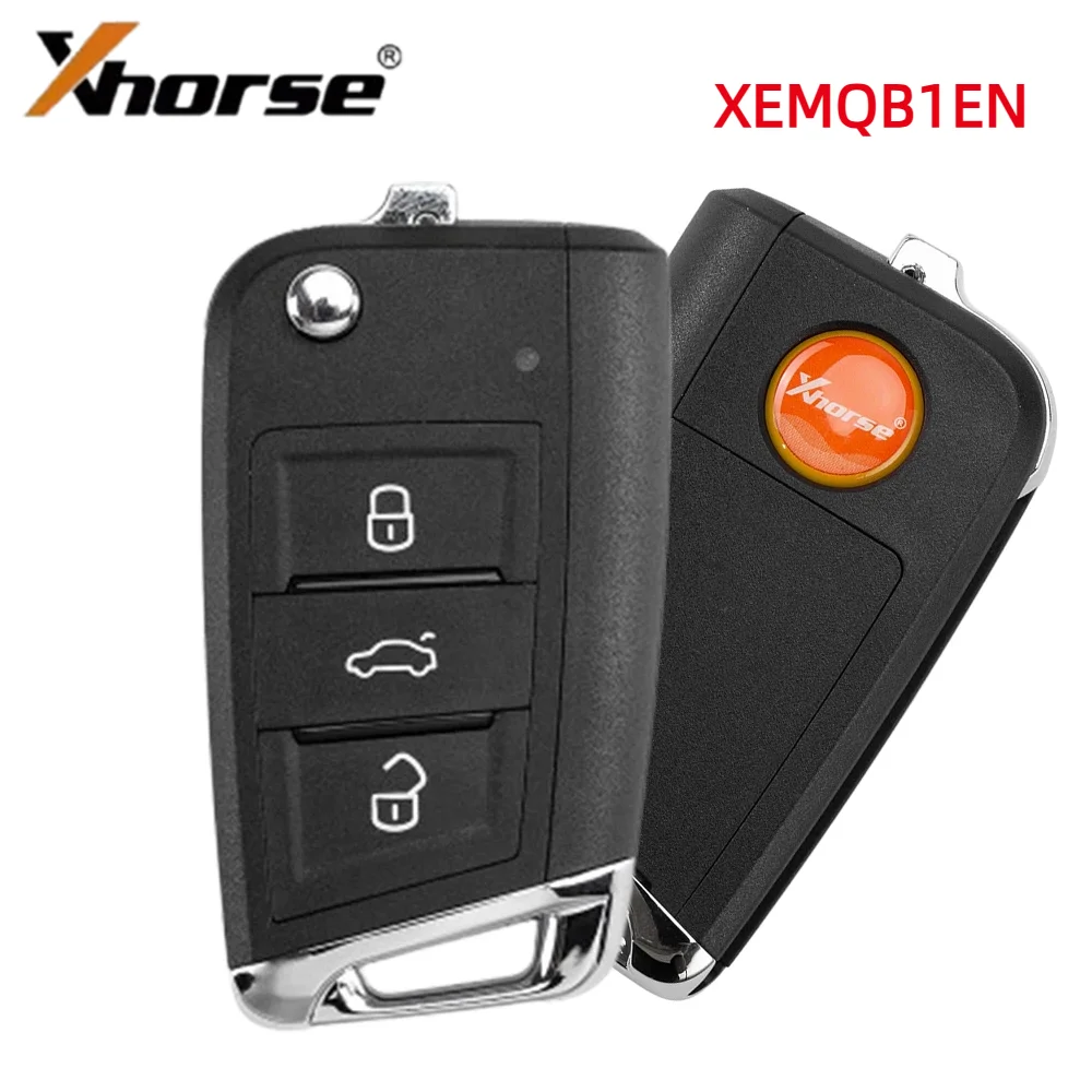 1PC Xhorse XEMQB1EN XEDM01EN Super Remote Key MQB 3 Button Built In Super Chip English Version Wireless For VW For VVDI Key Tool