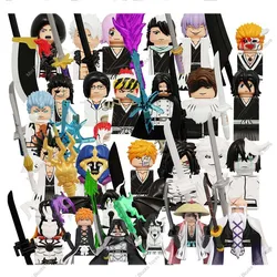 WM6164 Anime dibujos animados lejía ladrillos Ichigo móviles Mini figura de acción ensamblar bloques de construcción juguete niños regalo KDL824 KDL816