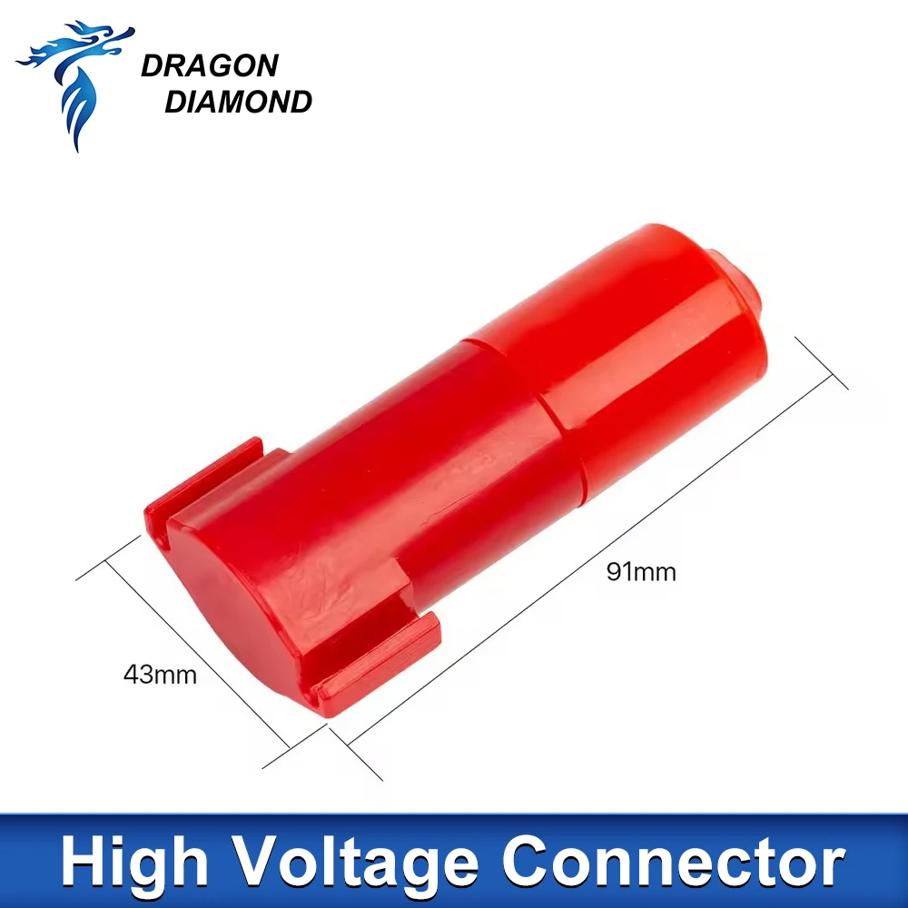Yongli Male Female High Voltage Connector For Laser Tube CO2 Cutting Machine Laser Tube Accessories