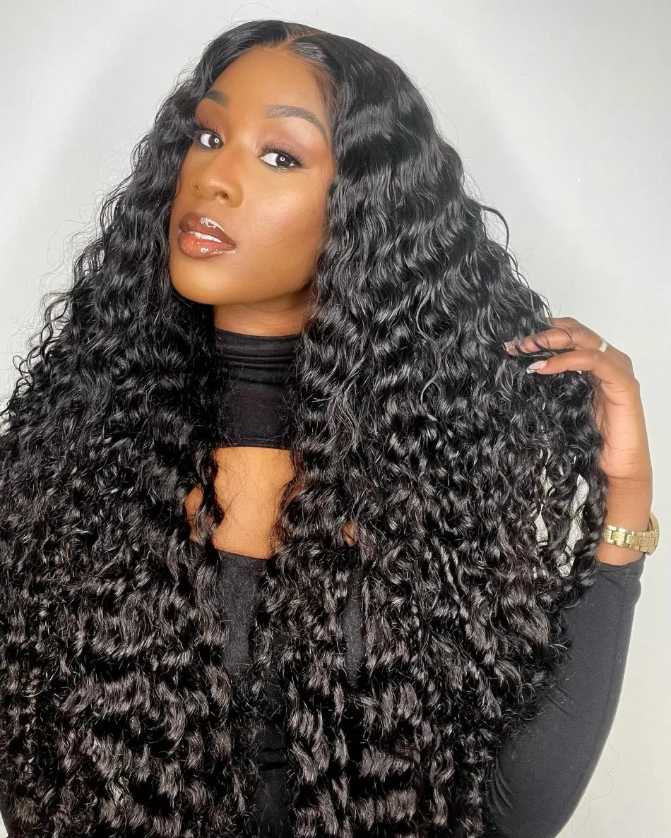 Curly Wig human hair lace frontal wig 13x6 hd lace 250 density deep wave Wig human hair 13x4 lace front Wigs for black women