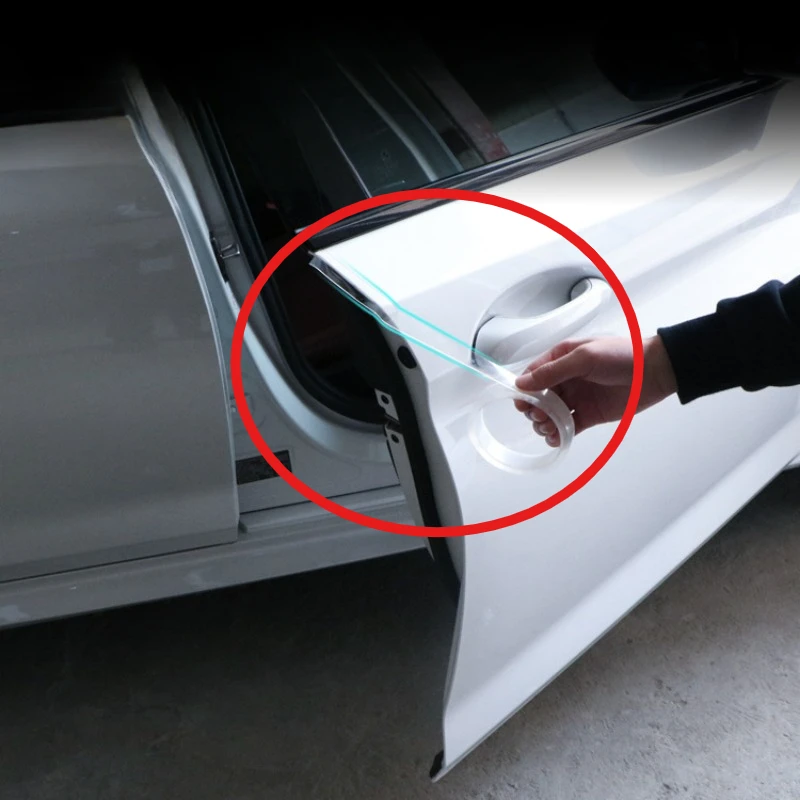 1pcs 5cm*3m Car'S Invisible Anti-Collision Sticker Bumper Rubber Strips Trunk Sticker Scratch Resistant Threshold Bar Waterproof