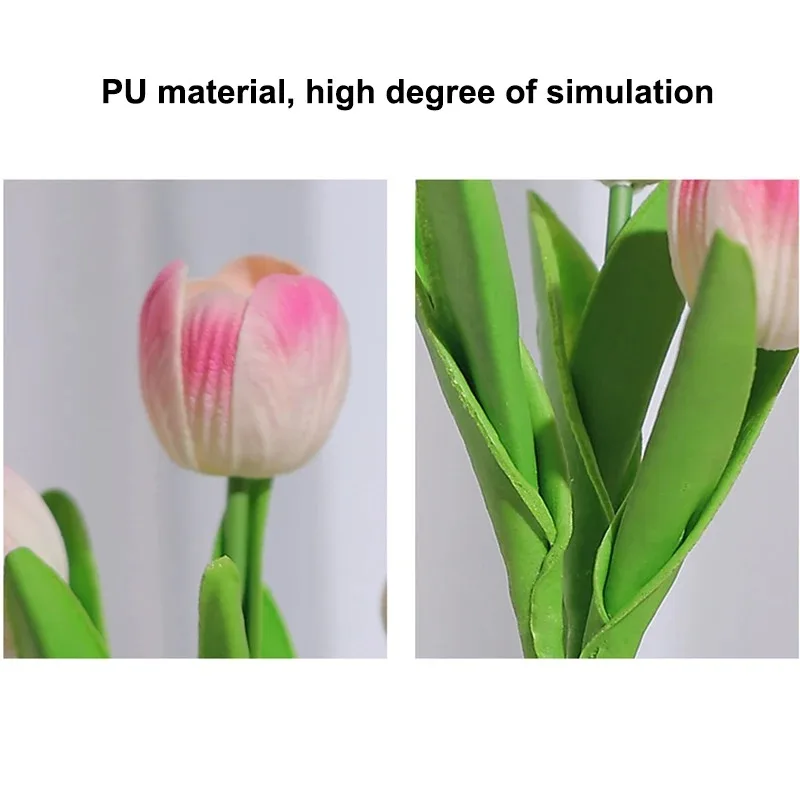 LED Night Light Simulation Tulip Sunflower Flower LED Table Lamp Battery Power for Home Decorative Bedroom Bedside Sleep Lamp