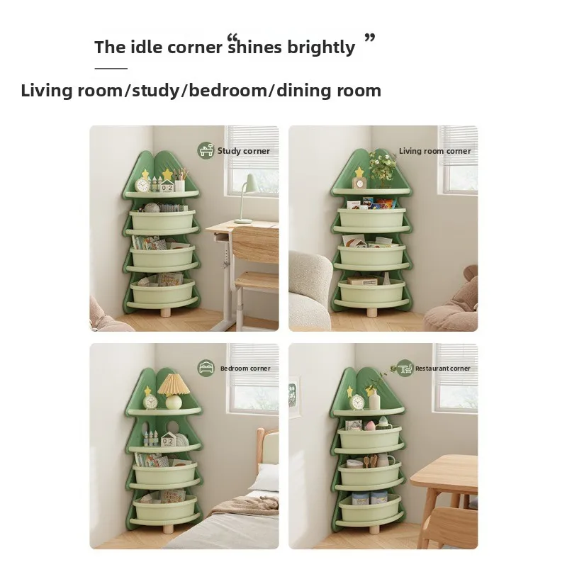 Storage Corner Shelves Decorative Toys Lockers Bookcases