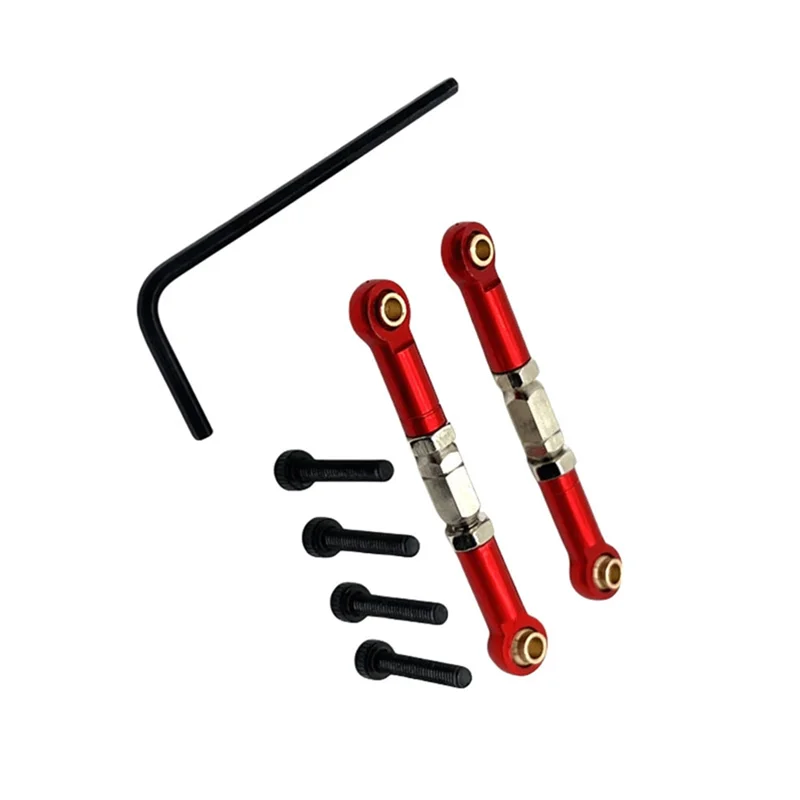 

Stylish-RC Car Upgrade Adjustable Steering Tie Rod Kit For UDIRC 1/16 GR UD M16 RC Car Accessories Red