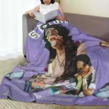 Discover Olivia Vampire Rodrigos Sour Throw Blanket