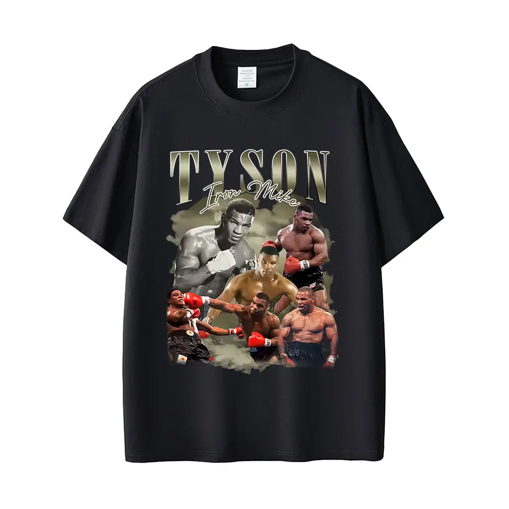 

Mike Tyson Graphic T-shirt Men Women Vintage Hip Hop Gothic Rock T Shirts Men's Fitness Gym Breathable Casual Cotton T-shirts