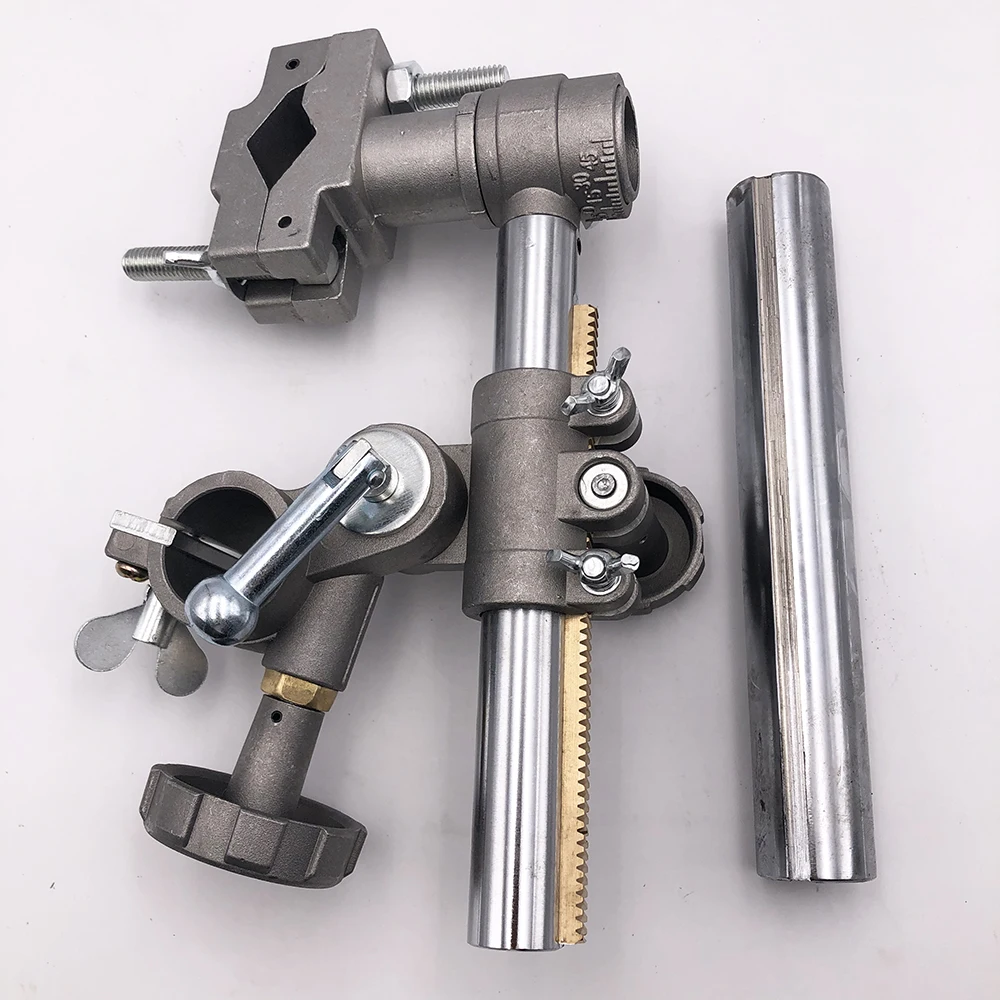 Adjustable Steel Pneumatic Cylinder Stroke Torch Holder with Welding Turntable Accessories Clamp and Slide Rail