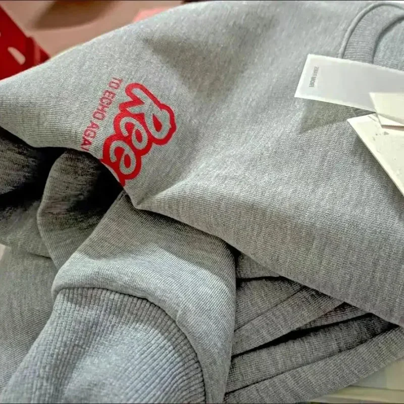 سويت شيرت نسائي ملابس الشارع الشهير للركض طقم مكون من قطعتين غير رسمي لخريف وشتاء ملابس مريحة دافئة وسميكة + بدلة رياضية