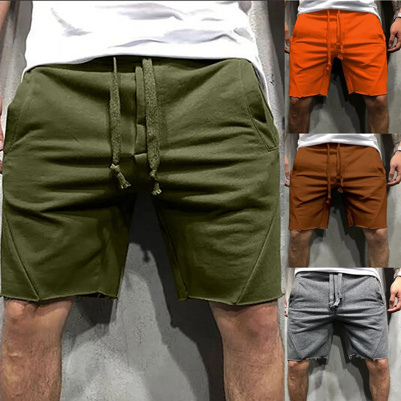 Men S Loose Fashion Comfortable Jeans Star Shorts Summer Fashion Casual Heavyweight Five Point Trousers Boy Shorts Y2K Pants
