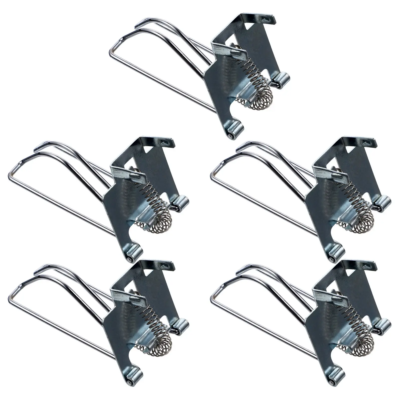 5Pcs Cash Register Money Clips Metal Spring Loaded Cashier Drawer Insert Replacement Clips Secure Bill Organizer Cash Tray