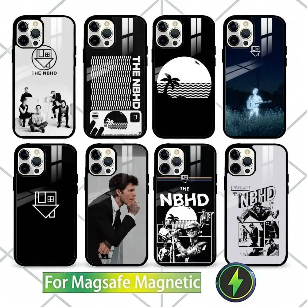 

The N-Neighbourhood NBHD Phone Case For iPhone17,16,15,14,13 Plus,Pro Max Magnetic For Magsafe Wireless Charging