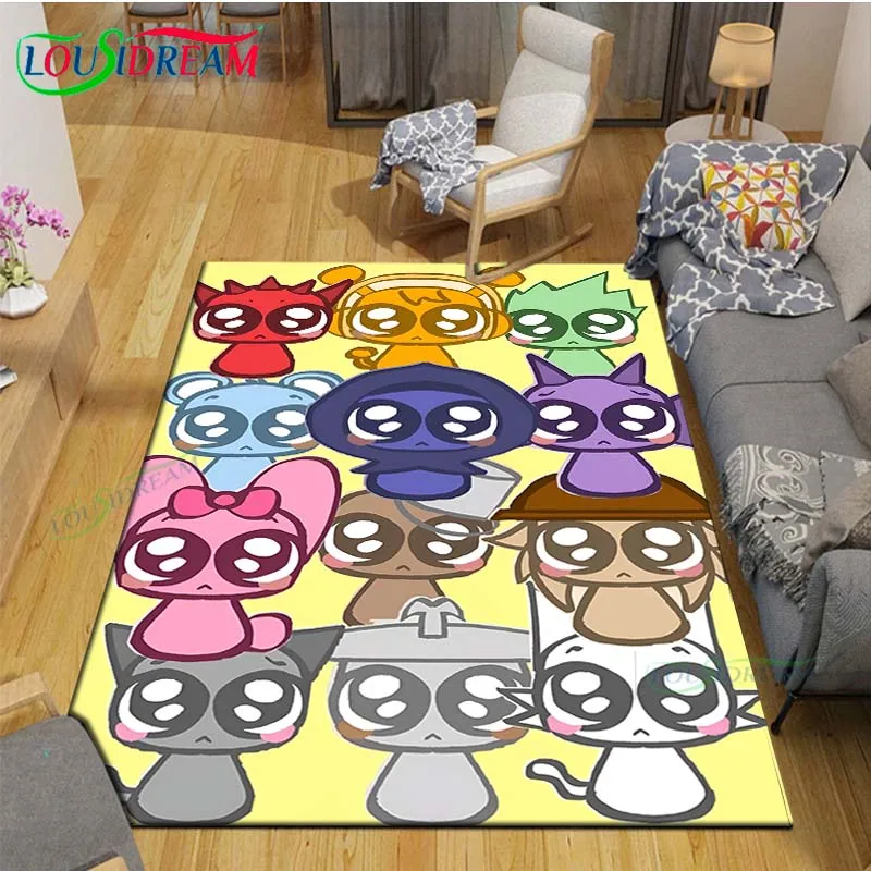 

Fashion Incredibox Game Carpet Outdoor Rug Area Rug Non-slip Carpet Bedroom Decor Carpet for Room Kid S-Sprunki Gift