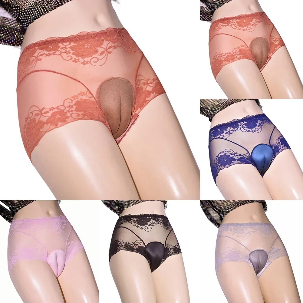 Men Crossdress Underwear Transgender Boxer Briefs Camel Toe Panties Sissy Pouch Lingerie Bulge Pouch Knickers Fake Vagina image 6