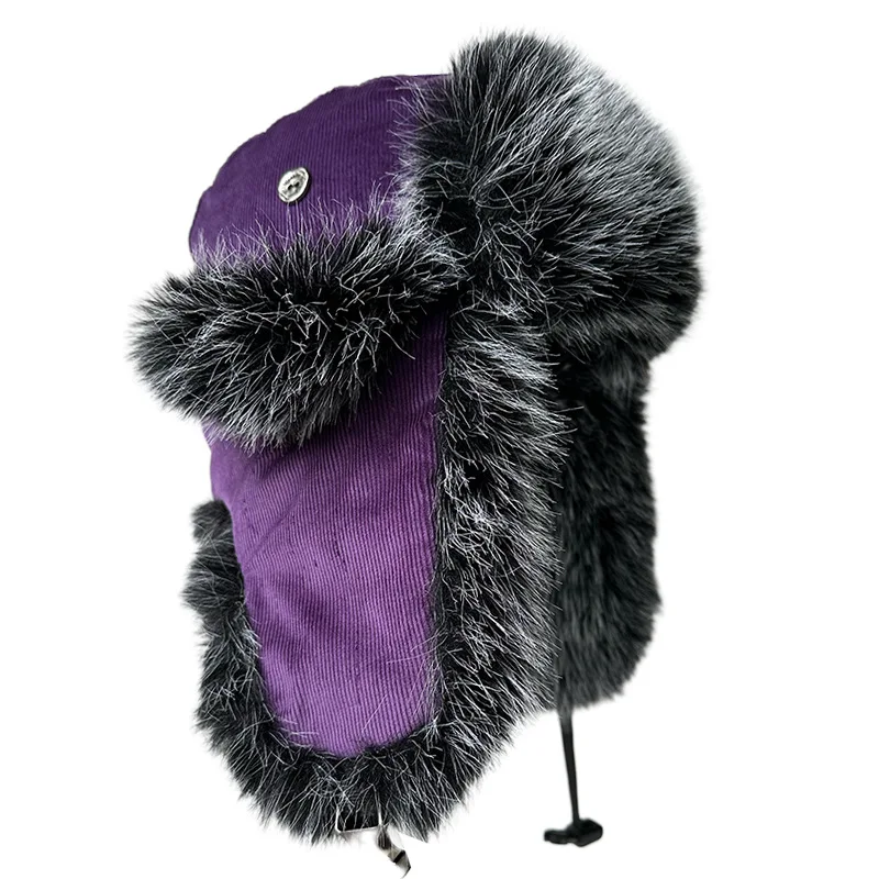 Leopard Print Trapper Hat | Thermal Plush Lined Women's Winter Balaclava for Riding Skiing
