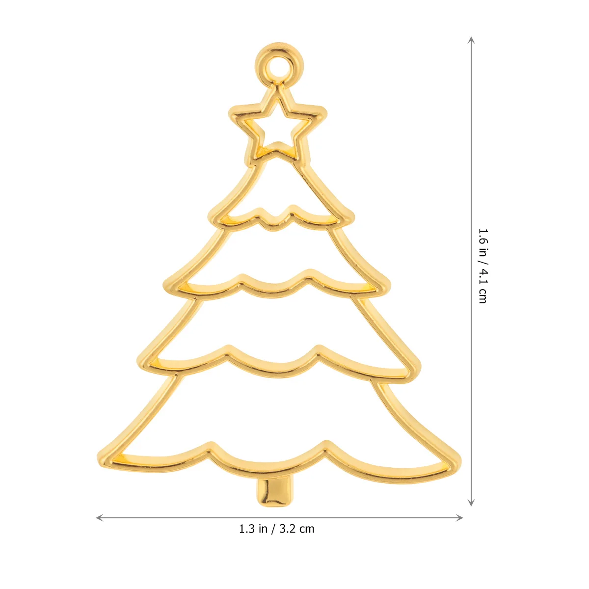 

10Pcs Christmas Metal Border Charms for Jewelry Making Resin Pendants Alloy Pendant Charm Holiday Earrings Alloy Accessories