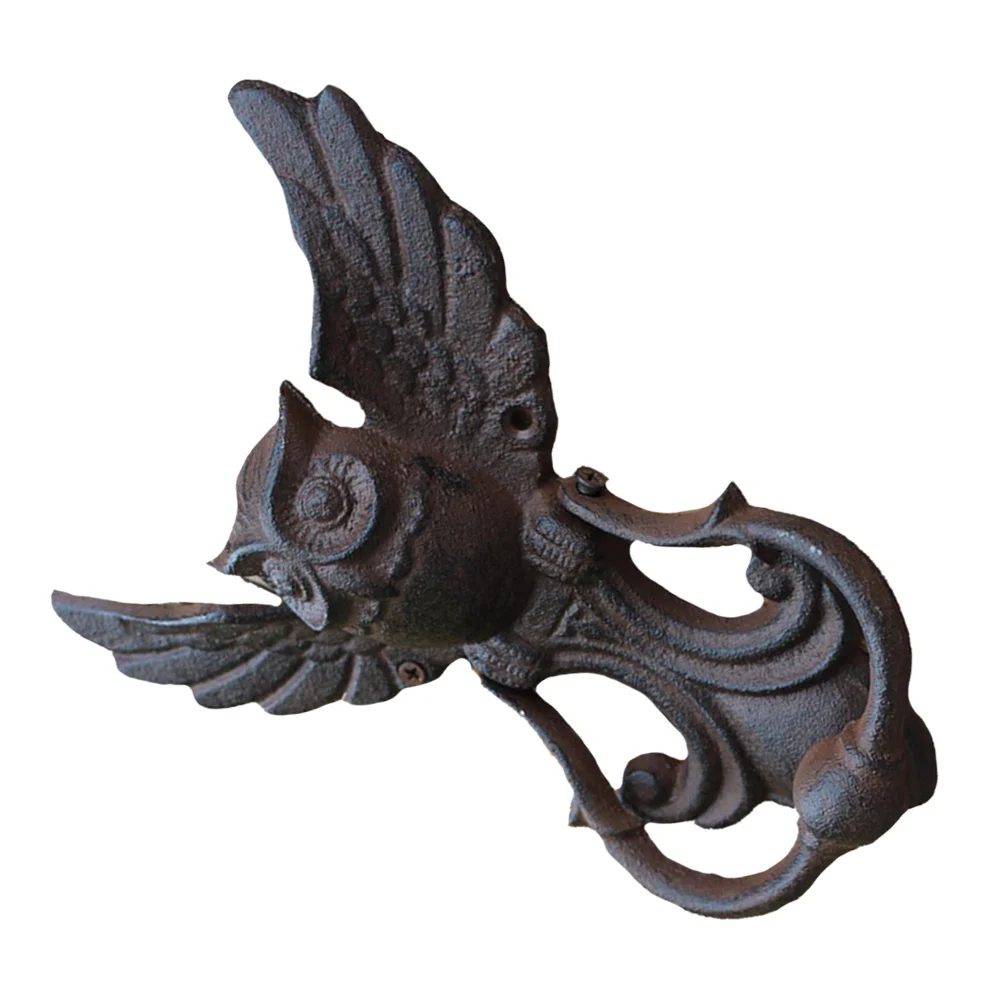 

Retro Owl Knocker Cast Iron Pull H Door H Finish Villa Wood Doors Home Decor Charm Hardware