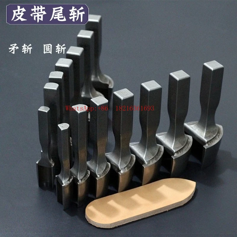 Belt Tail Chopping Semi-circular Chopping Spear Tail Punching Leather Belt Chopping DC53 Steel Tool