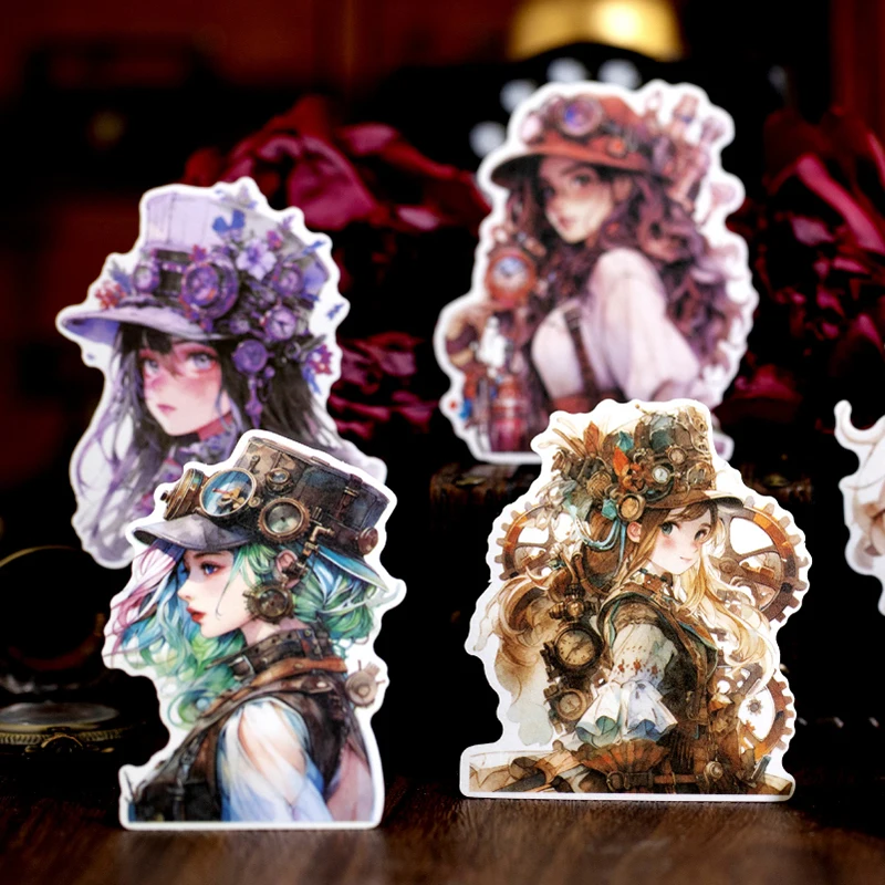 Imagem -02 - Papel Decorativo Punk Fantasy Series Adesivo Masking Washi Série Retro 12 Pcs por Lote