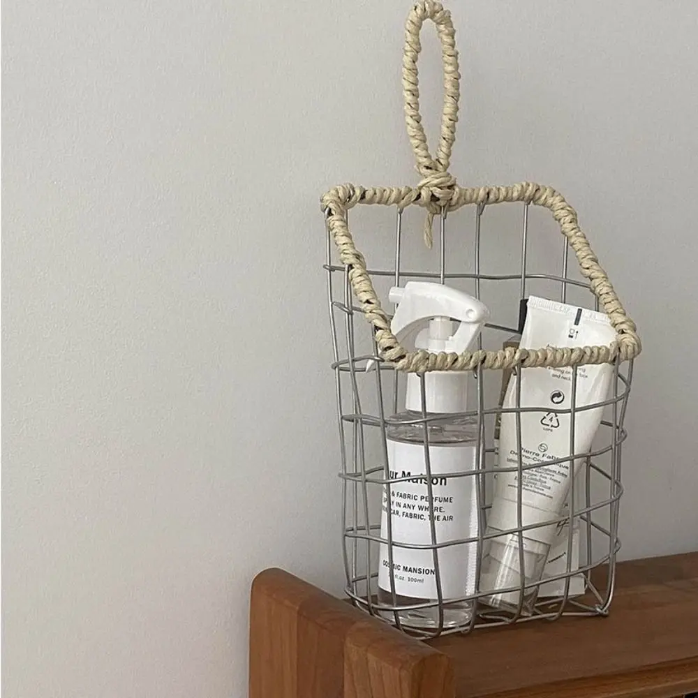 

Nordic Hanging Storage Basket Handmade Durable Kitchen Wall Organizer Convenient Space-Saving Cabinet Storage Basket