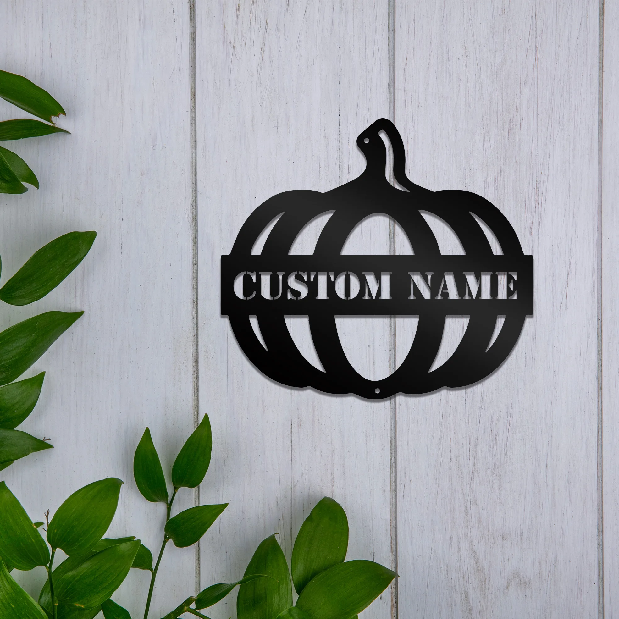 

1pc pumpkins funny New Custom Name Metal Wall Signs Iron Wall Plaque Living Room Bedroom