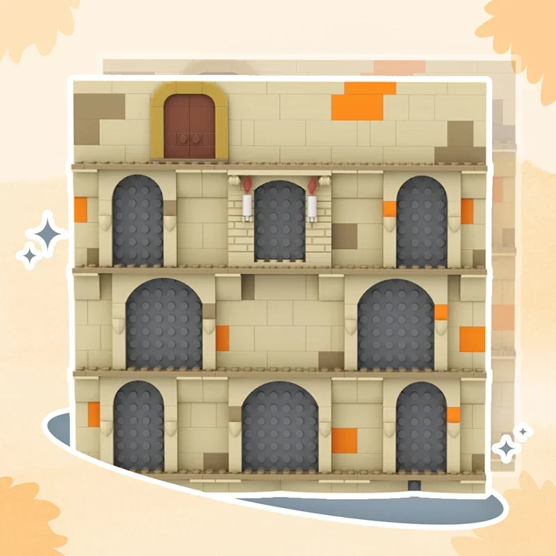 

MOC-50516 Строительный блок Кукла Фото Стена Настольное украшение Волшебная школа Коридор Минифигурка Настенная сборная модель Детская игрушка в подарок