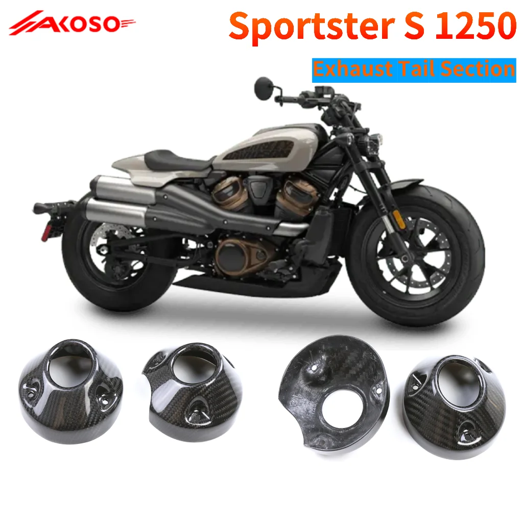 

For Harley Sportster S 1250 Exhaust Tail Section Carbon Fiber Motorcycle Modification Parts Fairing Kits