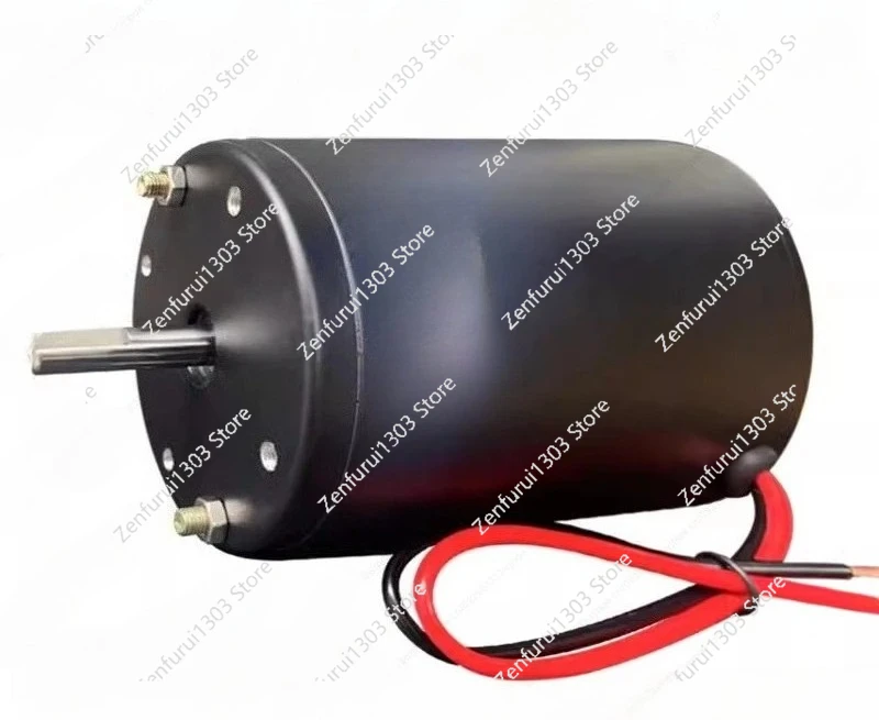 12-24V200W double bearing positive and negative carbon brush DC motor high speed motor spindle lathe