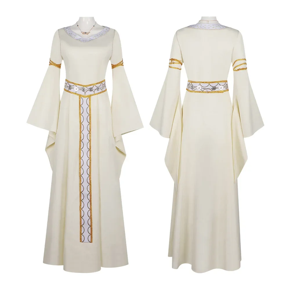 

Горячий фильм «Два башни» Леди щита-arm, модное платье в дворцовом стиле, Eowyn, карнавальный костюм, ожерелье, наряд2025