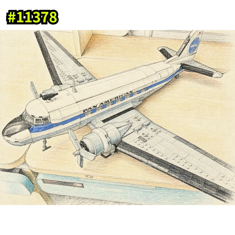 kit-de-construction-d'avion-douglas-dc-3-2026-modele-d'avion-americain-blocs-de-construction-jouets-en-briques-pour-adultes-cadeaux