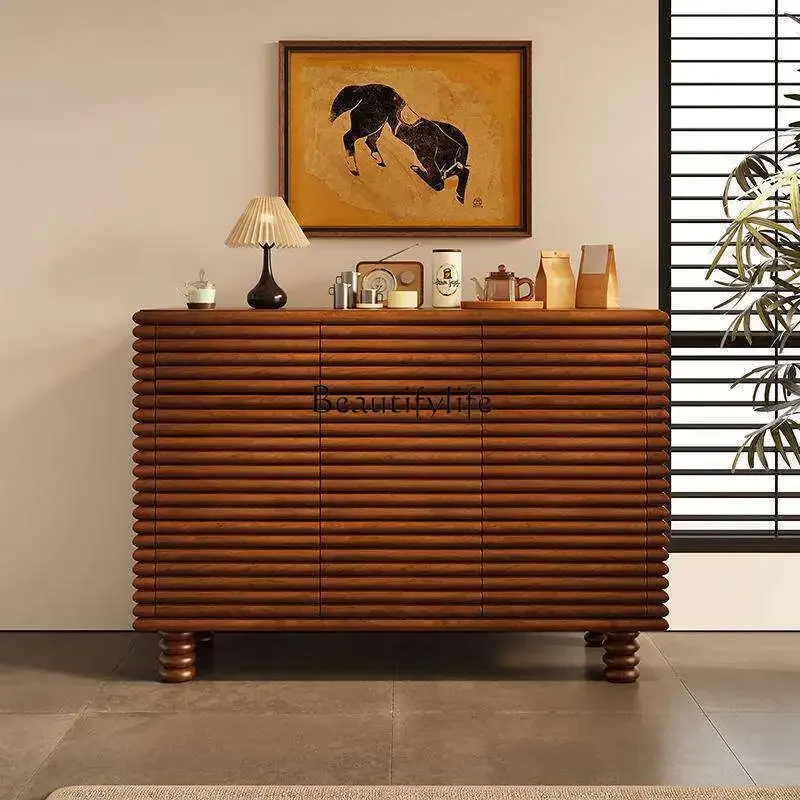 

LJY*Medieval shoe cabinet solid wood home decoration Nordic simple locker