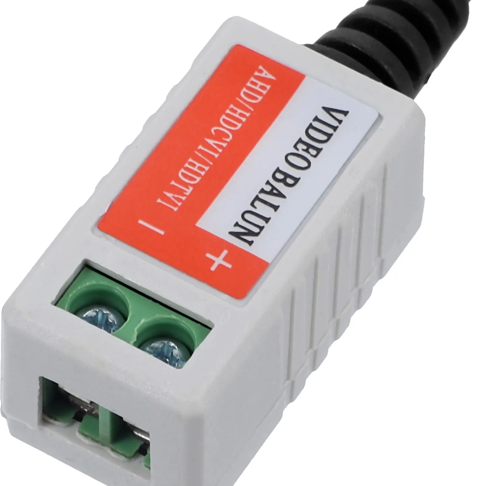 زوج كابل إرسال واستقبال الفيديو السلبي لقناة واحدة Cctv كابل موصل أسود في الوقت الحقيقي عالي الجودة #3