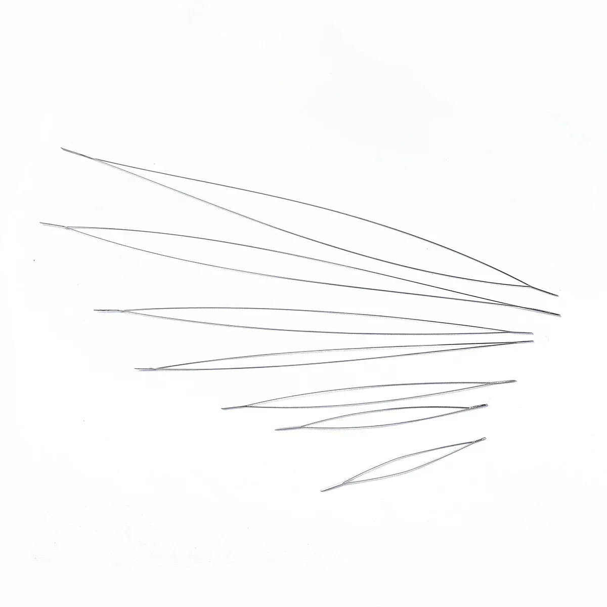 5/50PCS Perlen Nadeln Rocailles Nadeln Big Eye DIY Perlen Zusammenklappbare Perlen Pins Offene Nadeln für schmuck Machen Werkzeuge – Detail 13