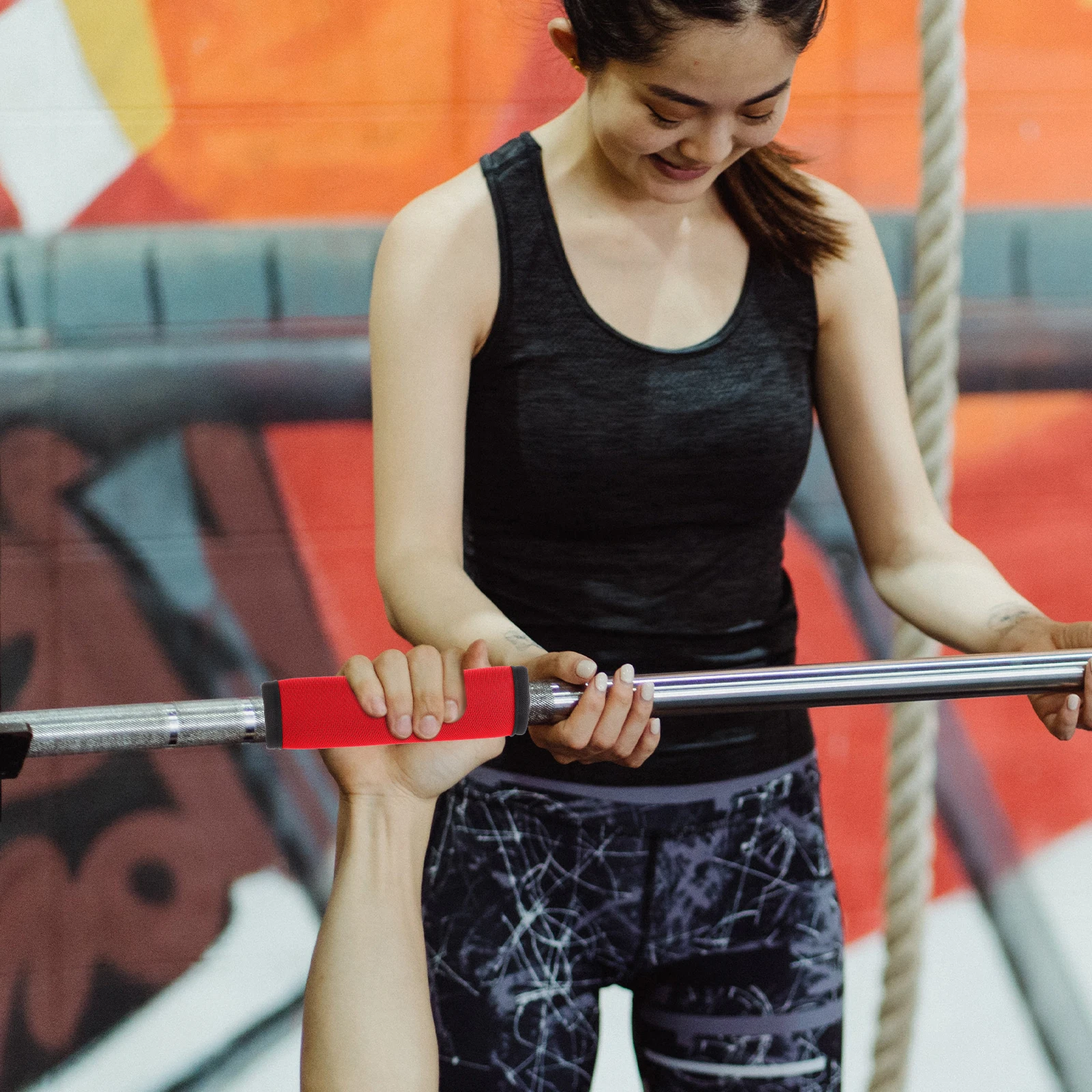 4 قطعة غطاء شريط السحب انفصال المضادة للانزلاق مقبض قبضة منصات ل المدخل قوة التدريب الصالة الرياضية ممارسة أجهزة لياقة بدنية #1