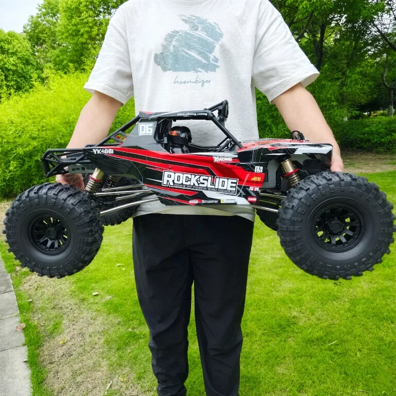 New YK4061 1:6 ROCK SLIDE Brushless Remote Control Waterproof Climbing Off-road Vehicle Ultra-Low Center Electric Model With LED