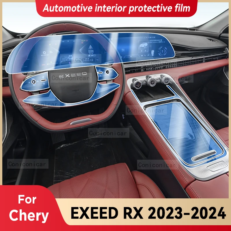 

For Chery EXEED RX 2023 2024 Car Gearbox Panel Film Dashboard Screen Protective Sticker Interior Anti-Scratch Film Accessories