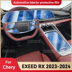 For Chery EXEED RX 2023 2024 Car Panel Film Dashboard Screen Protective Sticker Interior Anti-Scratch Film Accessories