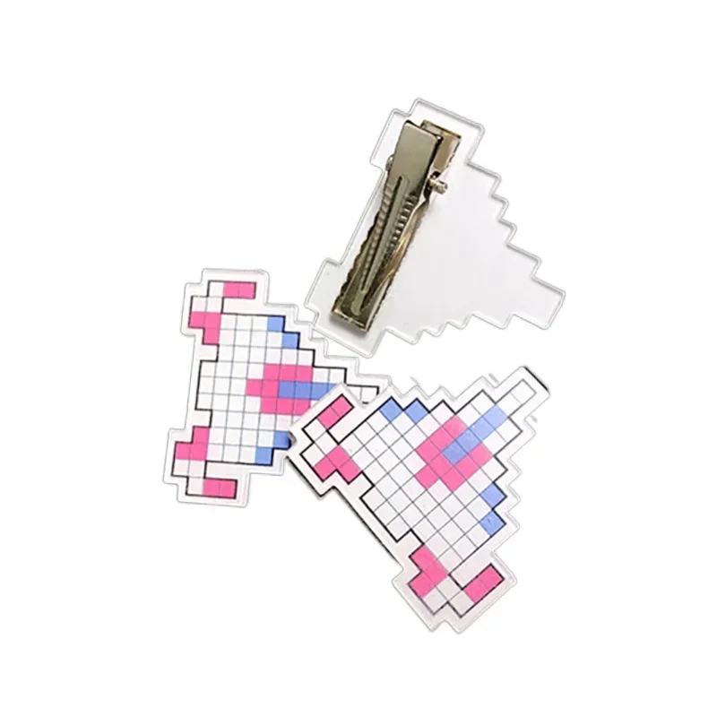 

Anime Danganronpa Chiaki Nanami Hair Clip Cosplay Costume Accessories Small Plane Pixel Hairpin Headdress Hair Accessories Women