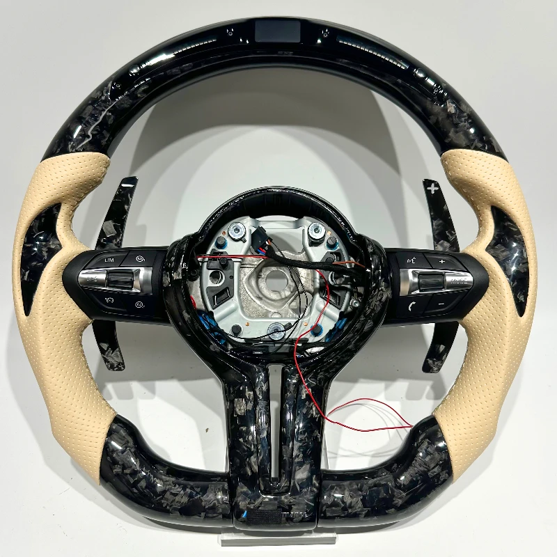 

High-Spec Custom Carbon Fiber Steering Wheel for BMW 1 2 3 4 5 Series F10 F20 F22 F46 F84 F11 F04 - Performance Auto Accessory