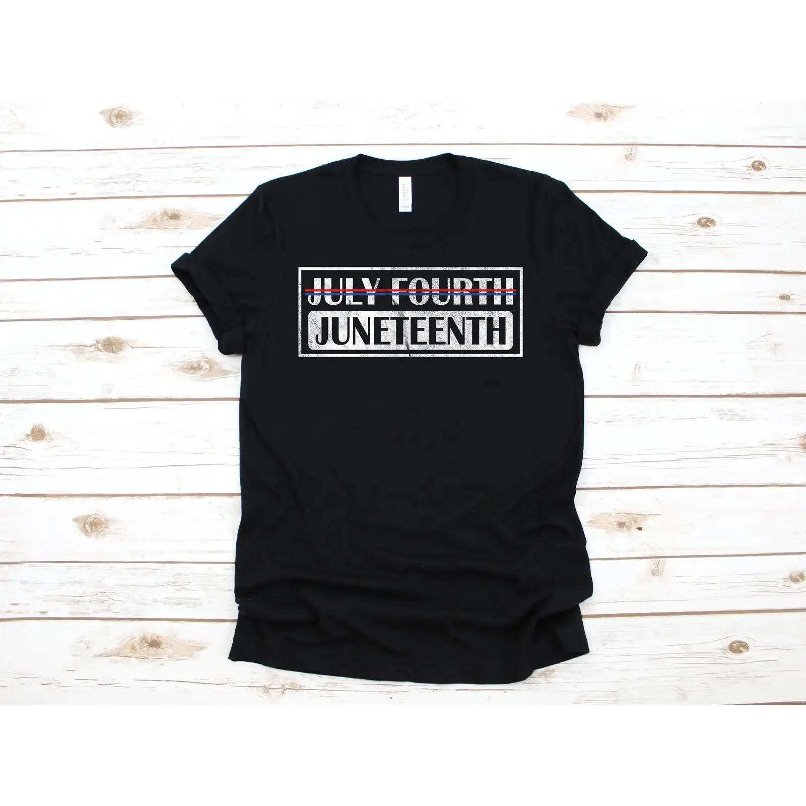 Juneteenth Not July Fourth Black History African American Freedom Casual  T Shirt  vintage Washed Soft Breathable Stretched
