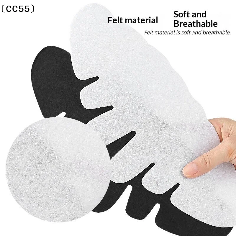5Pcs Pack Knitted Hat Brim Sweat Absorbing Patch All Season Baseball Cap Safety Helmet Anti Sweat Lining Pad〔CC55〕