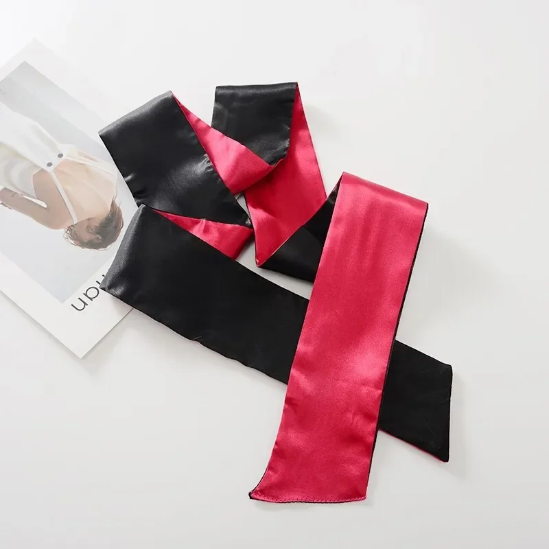 Sexy Lace Eye Mask Blindfold Handcuff Restraint Flogger Costume Stain Tie Eye Shade Cover Band Blinder Ribbon Couple Role Play - Image 5