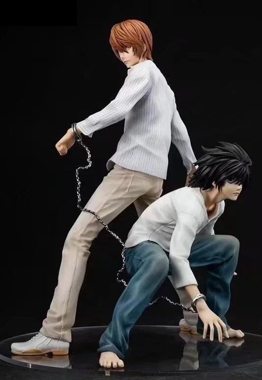 death-note-electric-shock-gk-light-yagami-l-statue-anime-figure-pvc-model-wholesale-collectible-desktop-ornament-gift-for-fans