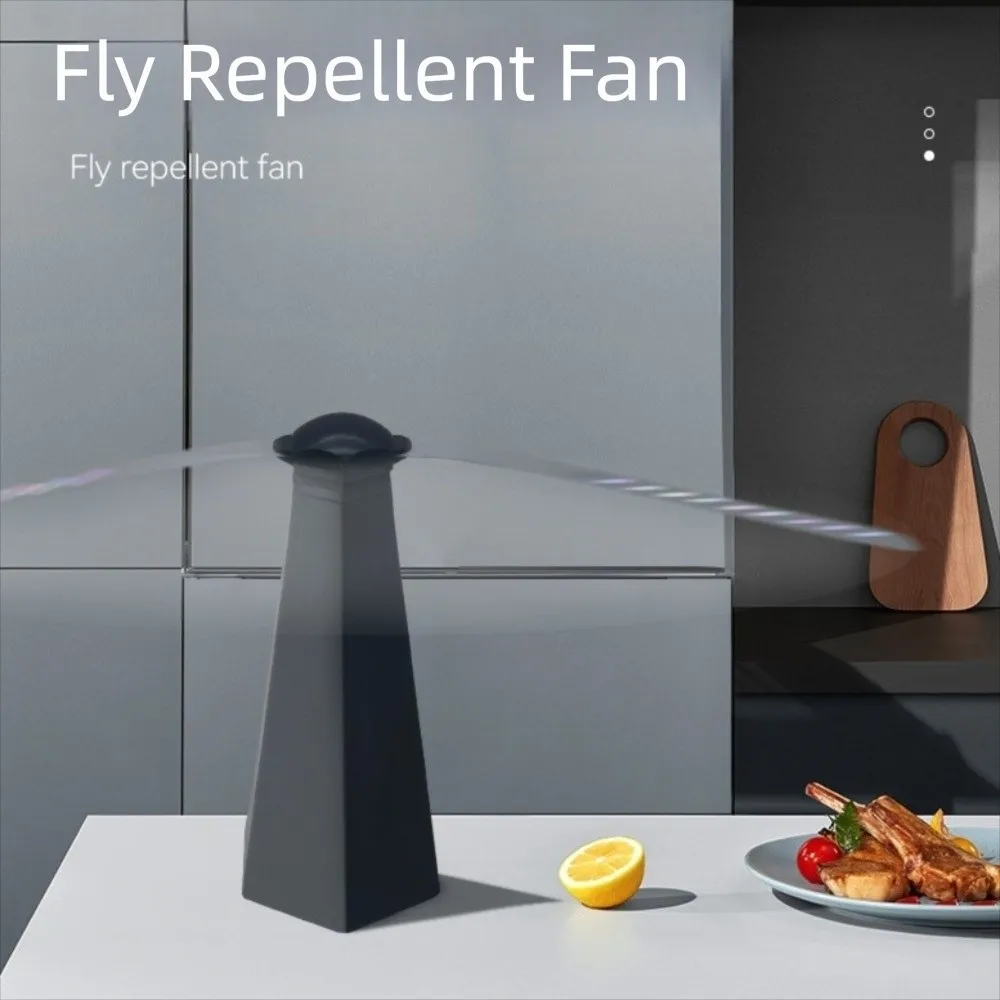 USB Rechargeable/Battery Powered Fly Repellent Fan Can Drive Flies Portable Insect Repellent Fan Safe Soundless